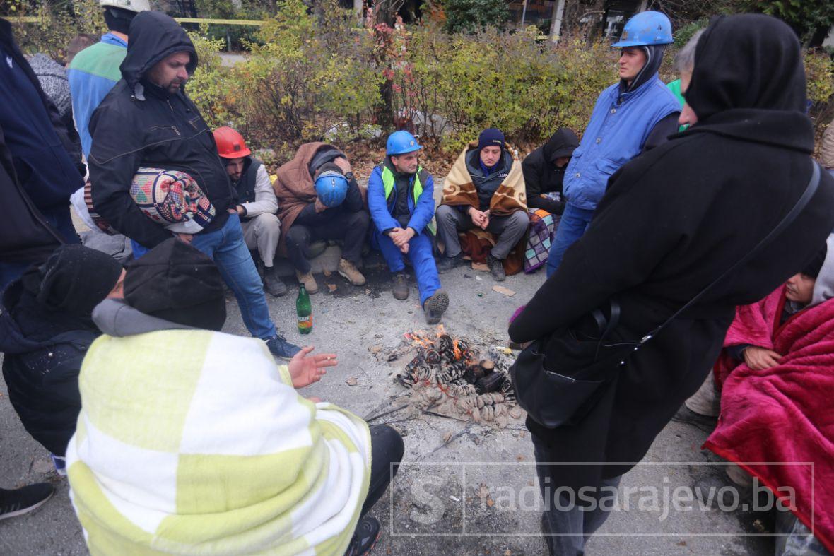 Foto: Dž. K. / Radiosarajevo.ba/Sarajlije se i jutros solidarisali sa rudarima