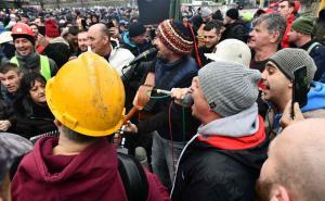 Foto: A. K. /Radiosarajevo.ba / Dubioza kolektiv na protestima rudara