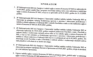 Foto: Nova BH / Sporazum koji je danas potpisan u Sarajevu