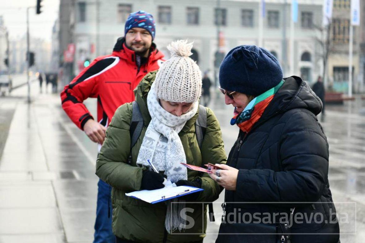 Foto: A. K. /Radiosarajevo.ba/Građani traže preispitivanje dozvole za gradnju benzinske pumpe na Dobrinji