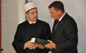 Foto: Islamska zajednica Slovenija / Nedžad Grabus i Borut Pahor