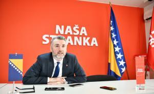 Foto: A.K./Radiosarajevo.ba / Edin Forto, predsjednik Naše stranke 