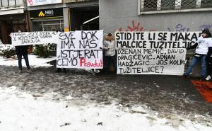 Foto: A. K. / Radiosarajevo.ba / Protesti ispred Tužilaštva u Sarajevu