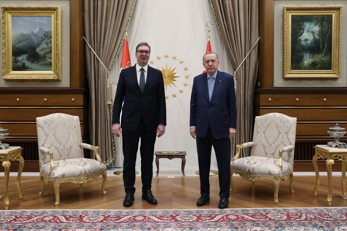 FOTO: AA/Vučić i Erdogan u Ankari