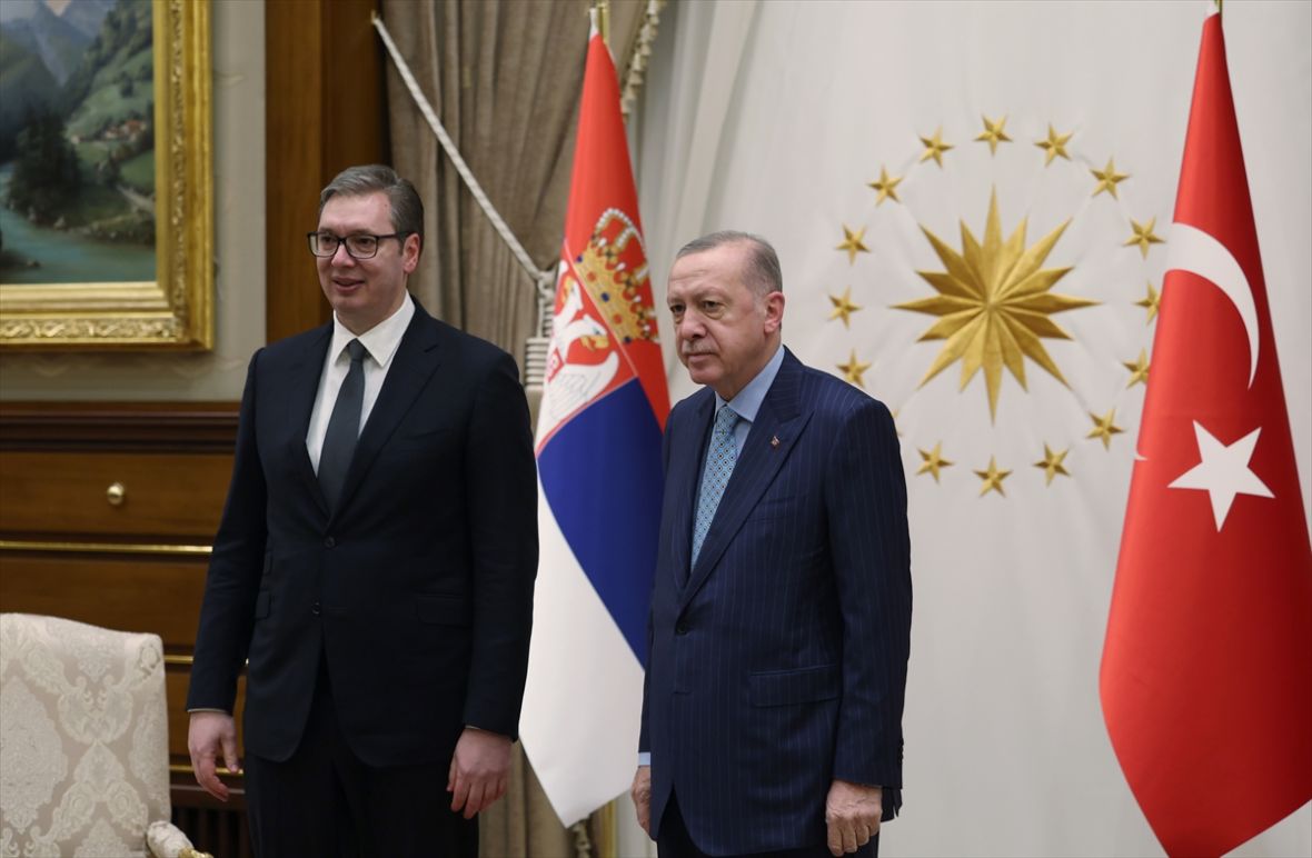 FOTO: AA/Vučić i Erdogan u Ankari