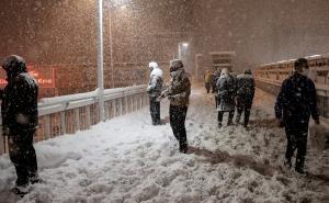 Foto: Anadolija / U dijelovima Istanbula izmjereno 85 centimetara snijega