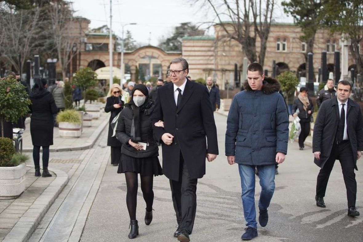 Predsjednik Srbije Aleksandar Vučić s kćerkom  - undefined