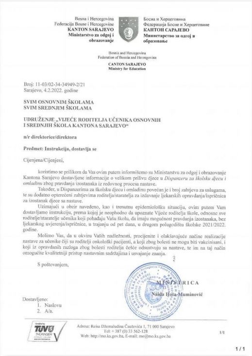 Naida Hota–Muminović izdala instrukcije o pravdanju časova  - undefined