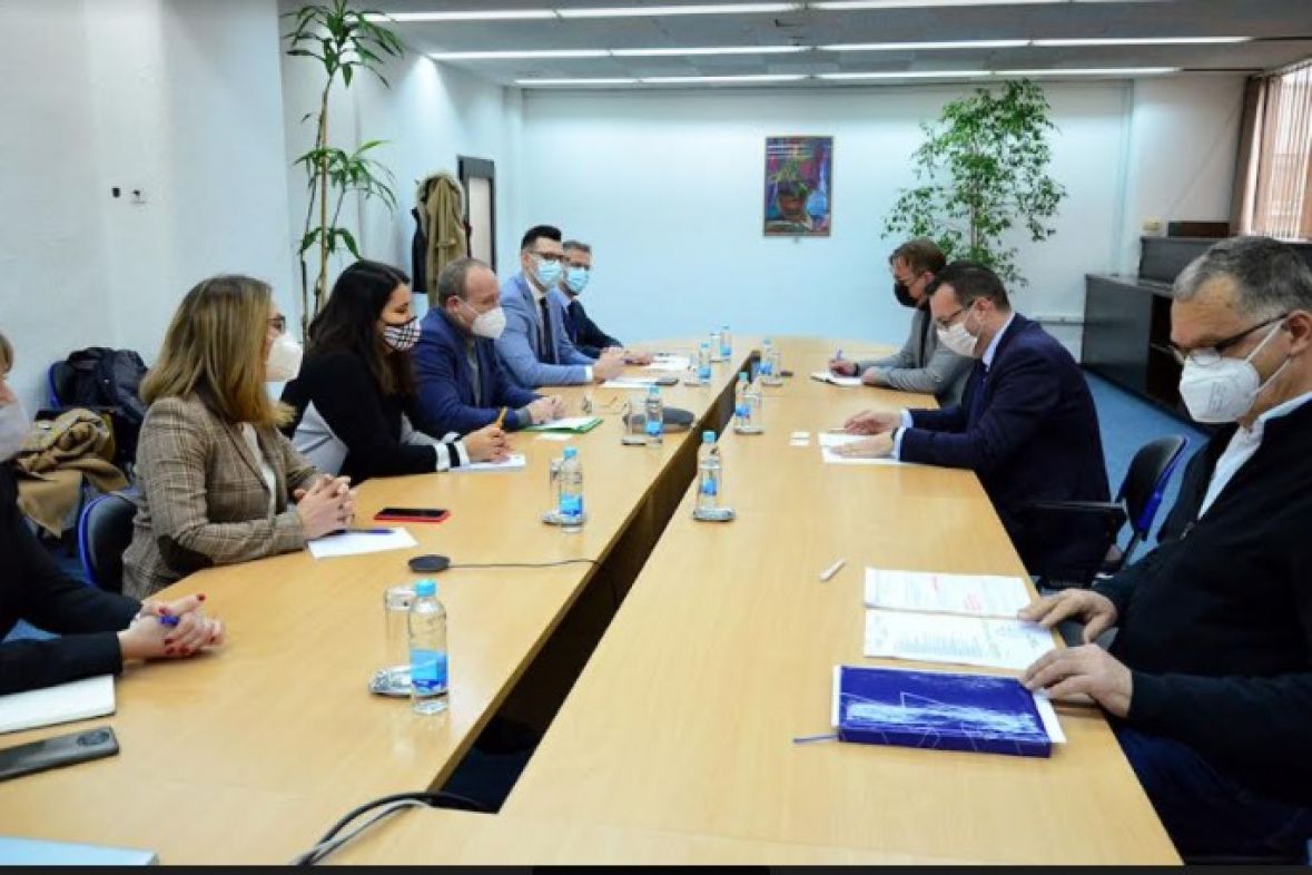 Foto: Vlada FBiH/Delegacija EU  sa ministrom Džindićem