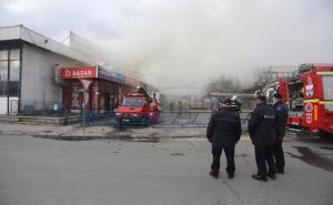 Foto: Dž. K. / Radiosarajevo.ba / Požar na autobuskoj stanici Sarajevo
