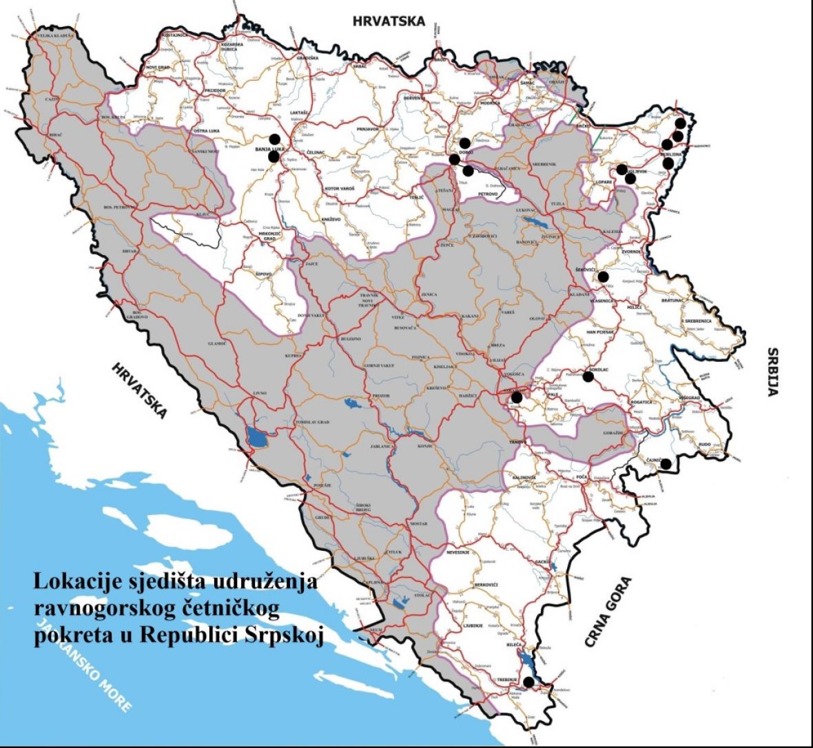 raspored udruženja RČP u RS - undefined