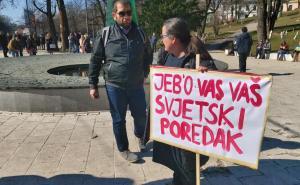 Foto: A. K. /Radiosarajevo.ba / Protesti u Sarajevu: Podrška Ukrajini