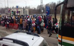 Foto: Unian / Ukrajinske izbjeglice na granici s Poljskom