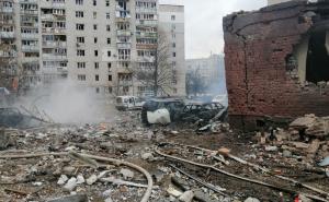 Foto: Twitter/ KyivIndependent / Černiv bombardovan