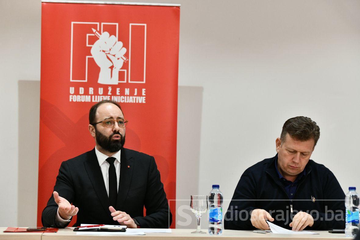 Foto: A.K./Radiosarajevo.ba/Održan okrugli stol Foruma lijeve inicijative
