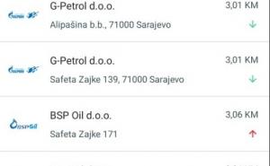 Foto: Fmt.gov.ba / Cijene goriva u Sarajevu, 23. mart 2022.