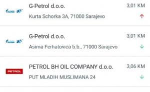 Foto: Fmt.gov.ba / Cijene goriva u Sarajevu, 25. mart