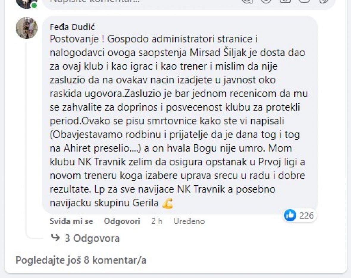 Komentar Feđe Dudića - undefined
