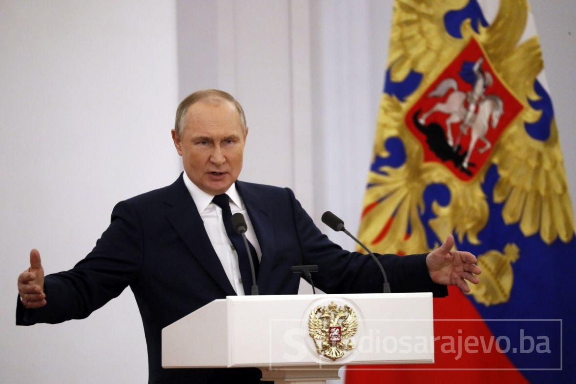 Vladimir Putin na press konferenciji u Moskvi, 26. april 2022. - undefined