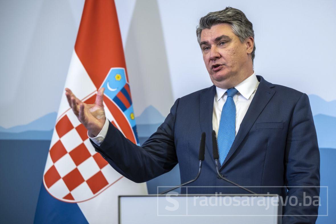 Foto: EPA-EFE/Zoran Milanović, predsjednik Hrvatske 