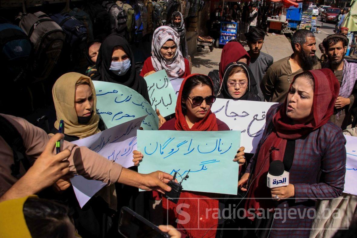 Foto: EPA-EFE/Protest žena iz Afganistana, Kabul 10. maj 