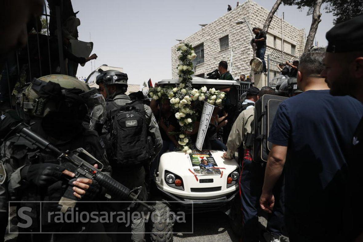 Foto: EPA-EFE/Sahrana ubijene palestinske novinarke