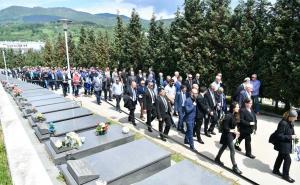 Foto: A. K. /Radiosarajevo.ba / Sahrana Ivice Osima u Aleji velikana na sarajevskom groblju Bare