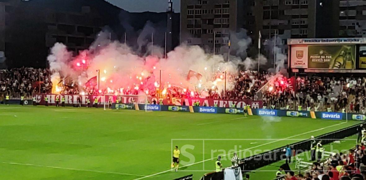 Foto: A.S./Radiosarajevo.ba/Prekid utakmice u Zenici