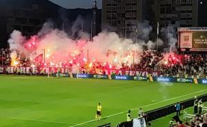 Foto: A.S./Radiosarajevo.ba / Prekid utakmice u Zenici