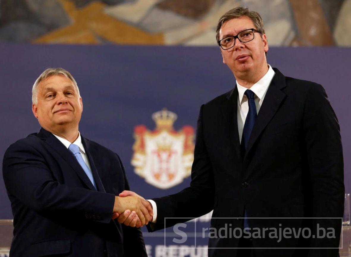 Foto: EPA-EFE/Viktor Orban i Aleksandar Vućić