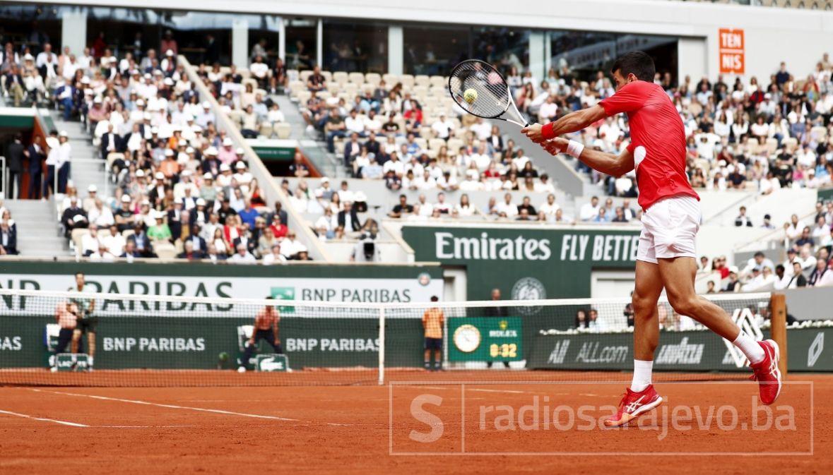 Foto: EPA-EFE/Novak Đoković na Roland Garrosu