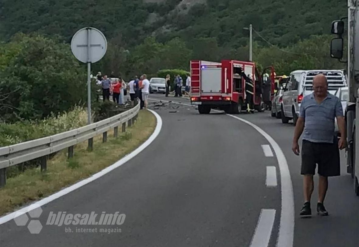 Teška saobraćajna nesreća kod Bune u Mostaru - undefined