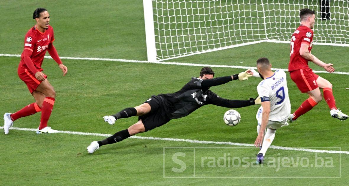 Foto: EPA-EFE/Karim Benzema postiže gol koji je poništen zbog ofsajda