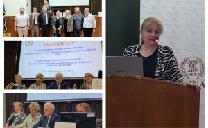 Foto: Privatni album / Prof. dr. Senka Mesihović-Dinarević na promocije publikacije