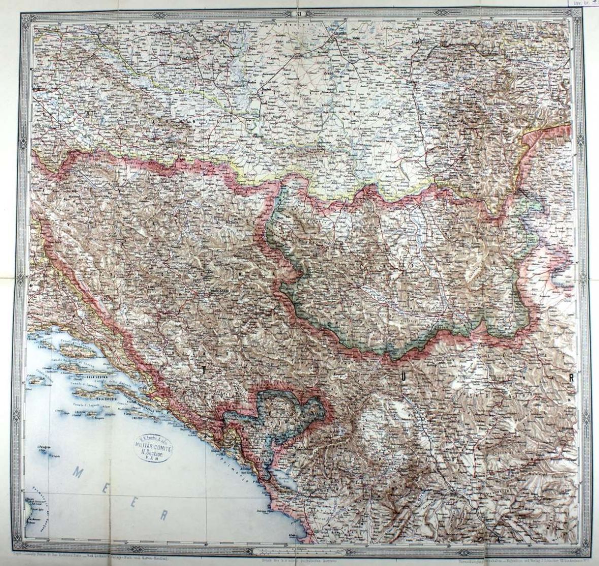 Historijska karta Bosne i Hercegovine - undefined