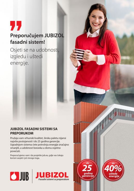 Sedam razloga zašto odabrati JUBIZOL fasadni sistem - undefined