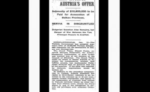 Faksimil / NYT o 'prodaji' Bosne Austro-Ugarskoj
