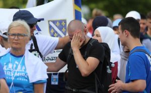 Foto: Dž. K. / Radiosarajevo.ba / Učesnici "Marša mira" ušli u Potočare: