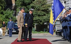 Foto: Dž.K./Radiosarajevo / Admiral NATO-a Rob Bauer stigao u BiH