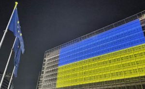 Foto: Anadolija / Zgrade europskih institucija u bojama zastave Ukrajine