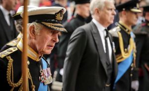 Foto: EPA-EPE / Kralj Charles III tokom sahrane