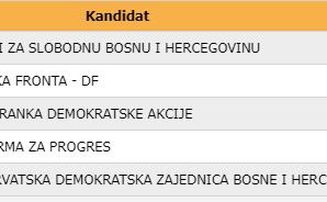 Foto: Izbori.ba / Rezultati po sarajevskim općinama