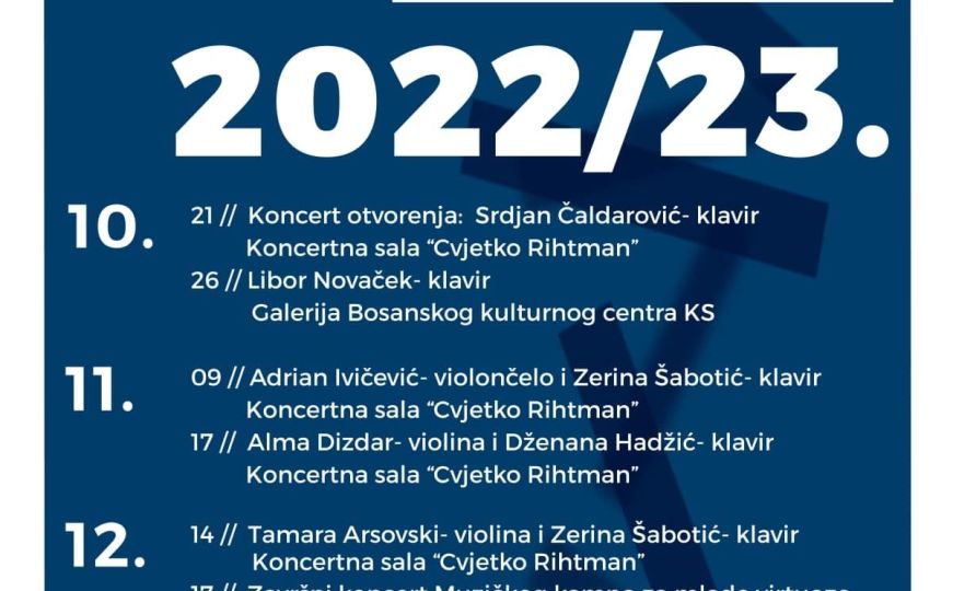 Kalendar koncertne sezone