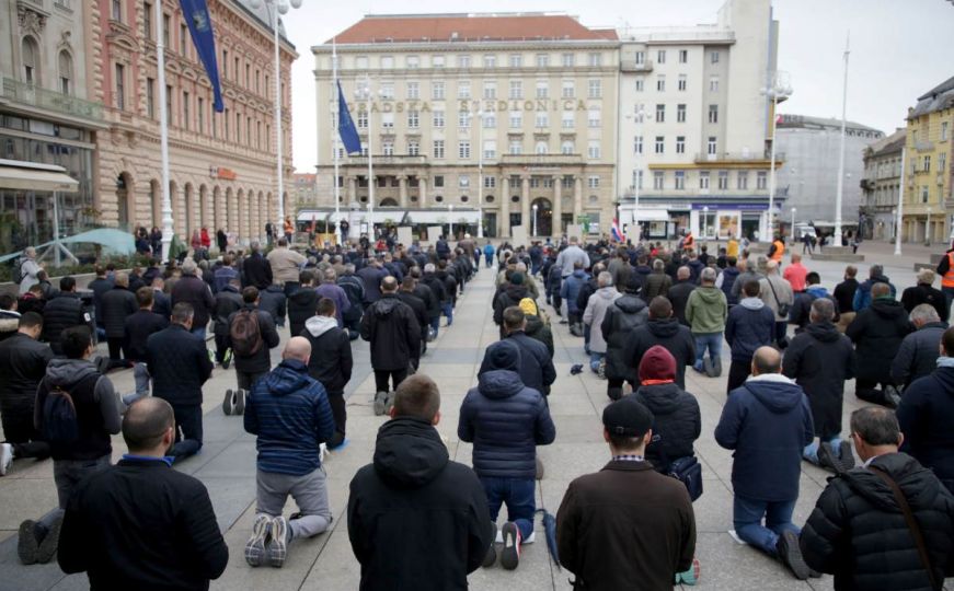 Molitva na glavnom zagrebačkom trgu