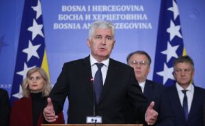 Foto: Dž. K. / Radiosarajevo.ba / Izjave Čovića i Nikšića nakon potpisivanja
