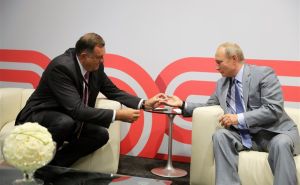 Foto: EPA-EFE / Milorad Dodik i Vladimir Putin