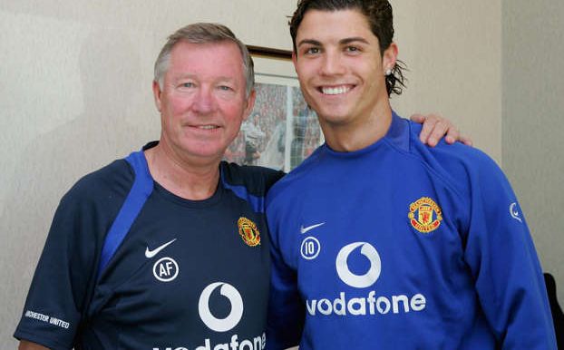 Cristiano Ronaldo i Sir Alex Ferguson