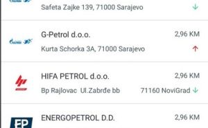 Foto: FMT / Cijene goriva u Sarajevu, 30. januar 2023.