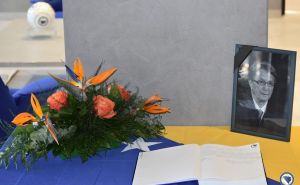 Foto: N/FSBiH / Knjiga žalosti povodom smrti Ćire Blaževića
