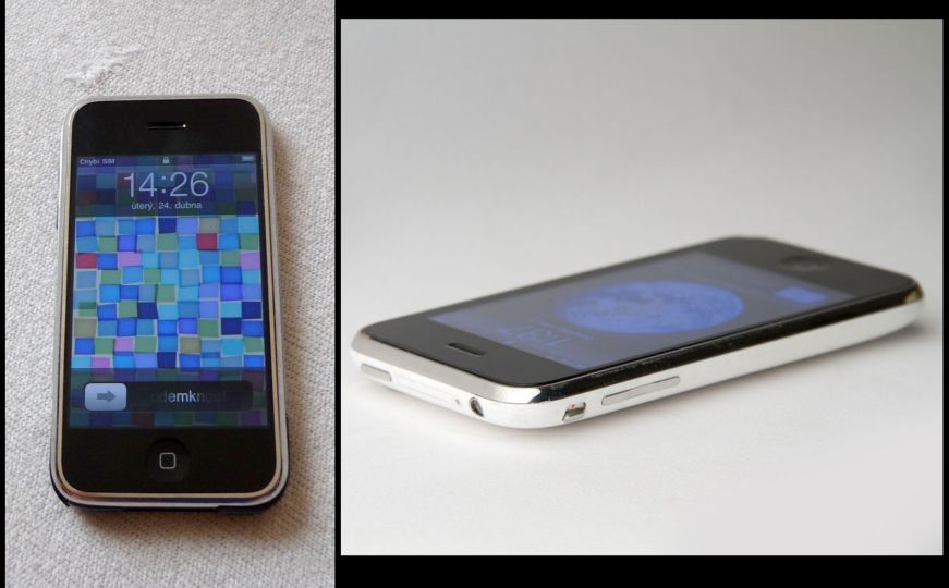 iPhone 2G (lijevo) i iPhone 3G (desno)